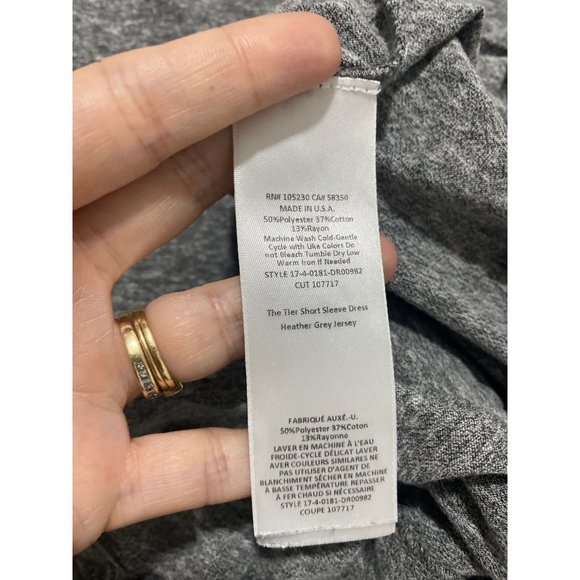 Current/Elliott "The Tier" Shirt T-Shirt Grey Dress Small/1 - Picture 9 of 9